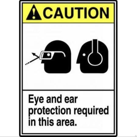 Accuform Caution Sign, MRPE604VP MRPE604VP